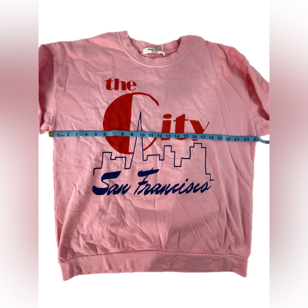 Project Social T The City Sweatshirt Pink L/XL NWT - Picture 3 of 8